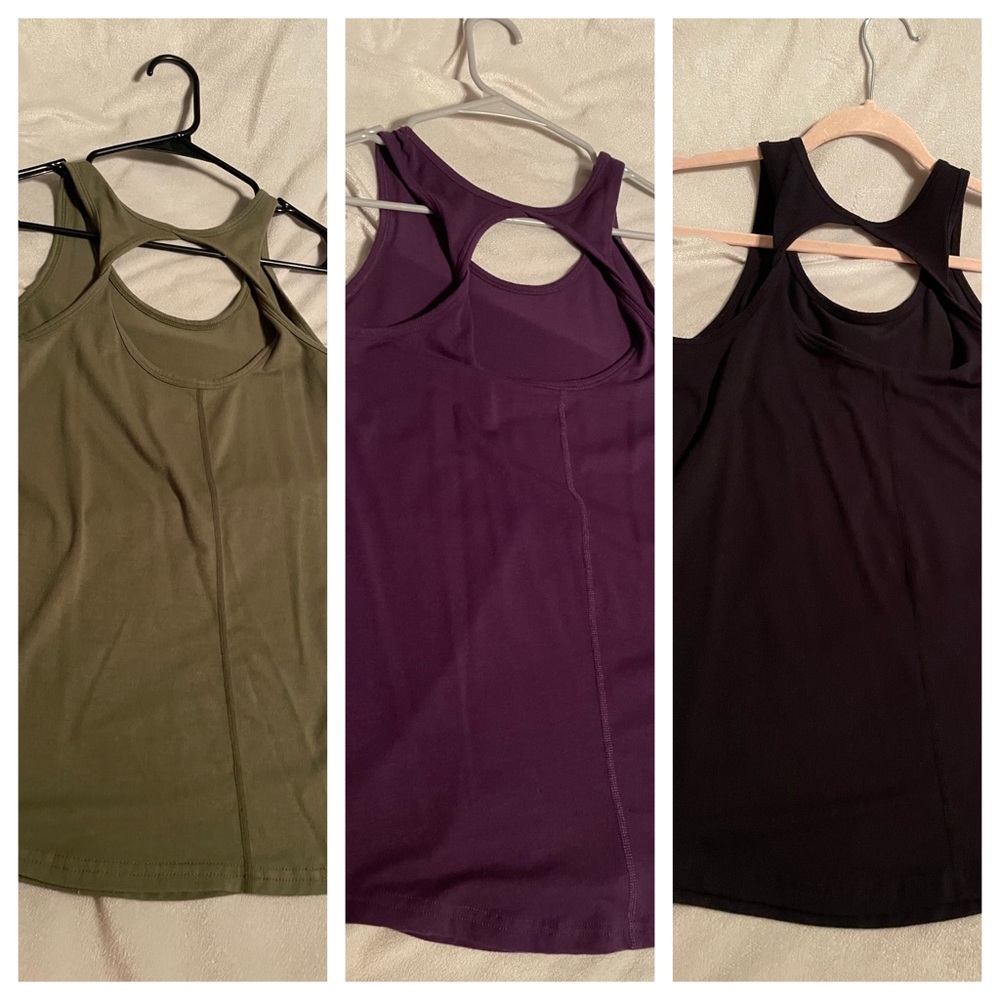 Lot of 3 Zyia Twist Tanks